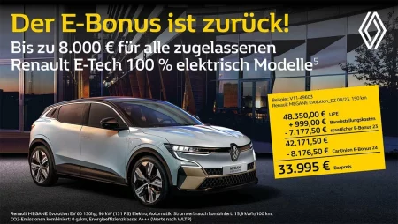 Renault Megane E-Tech 100 % elektrisch